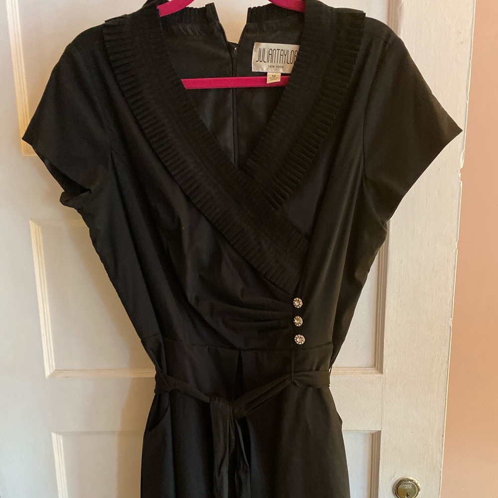 Black holiday dress. Size 12.  By JULIAN TAYLORNY